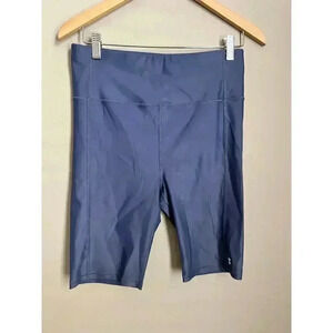 Sweaty Betty High Shine High-Waisted 9" Biker Shorts Crown Blue Size Large